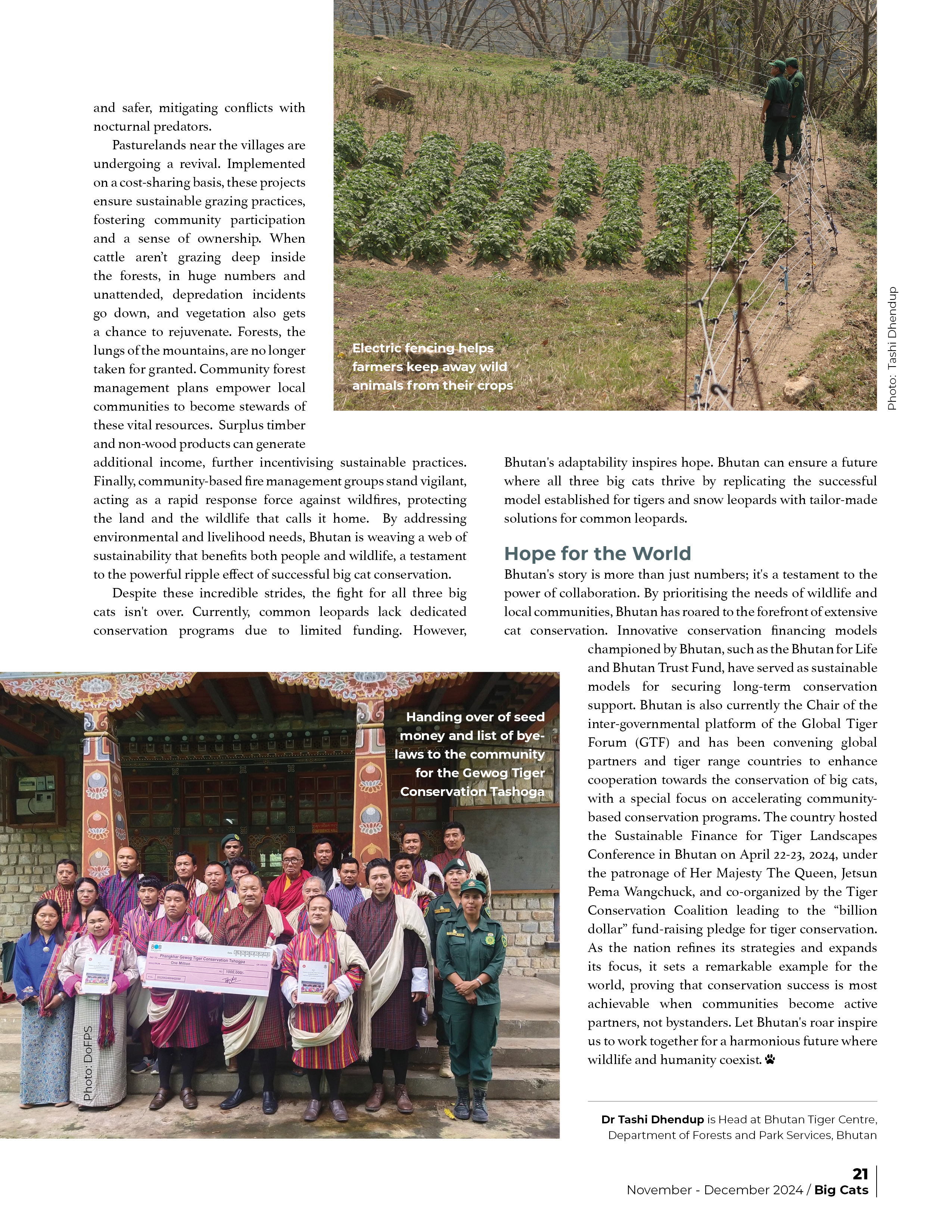 Page 21 of Bhutan Shows the Way in Protection